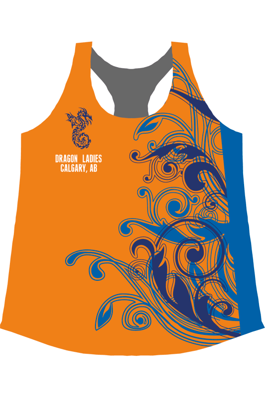 Calgary Dragon Ladies Women's h2O Relaxed Tank Top - Oddball Workshop