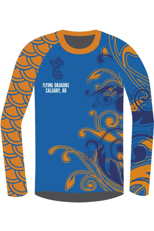 Calgary Flying Dragons Unisex h2O Performance Jersey Long Sleeve - Oddball Workshop