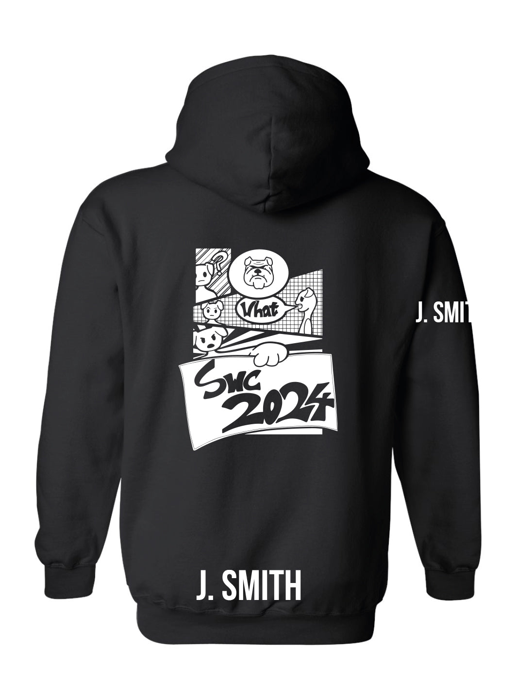 Churchill Secondary Grad 2024 Hoodie (SWC 2024 Comic Logo) - Oddball Workshop
