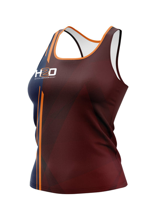 Crimson Dragons H2o Women's Athletic Tank Top - Oddball Workshop