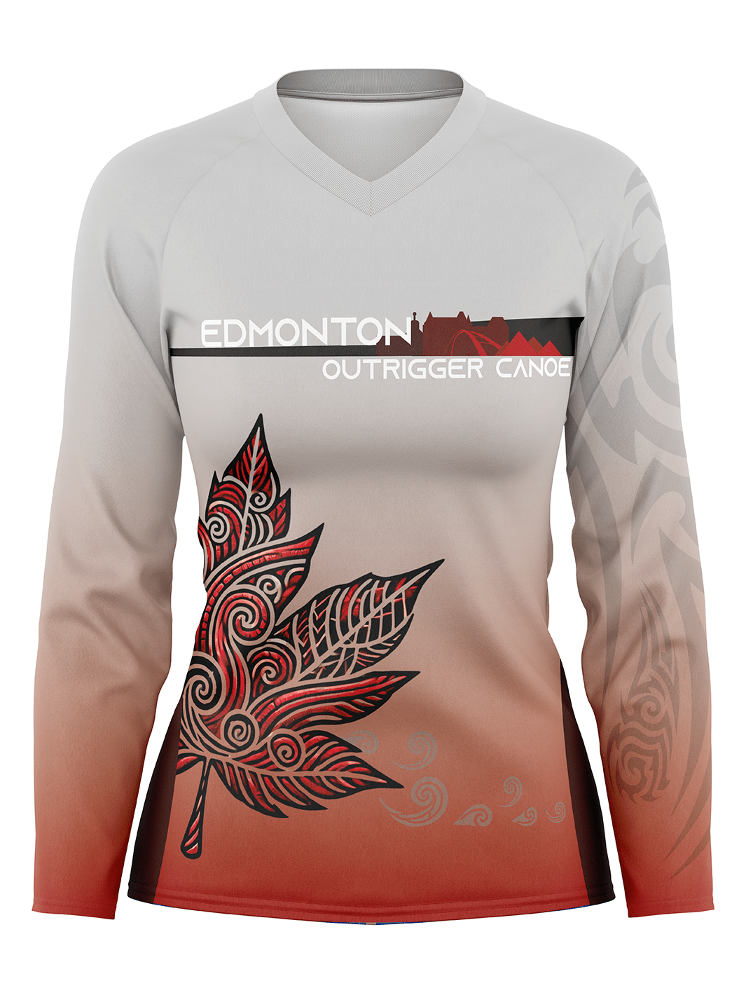 EDBRC Outrigger | Women's Athletic Jersey Long Sleeve - Oddball Workshop