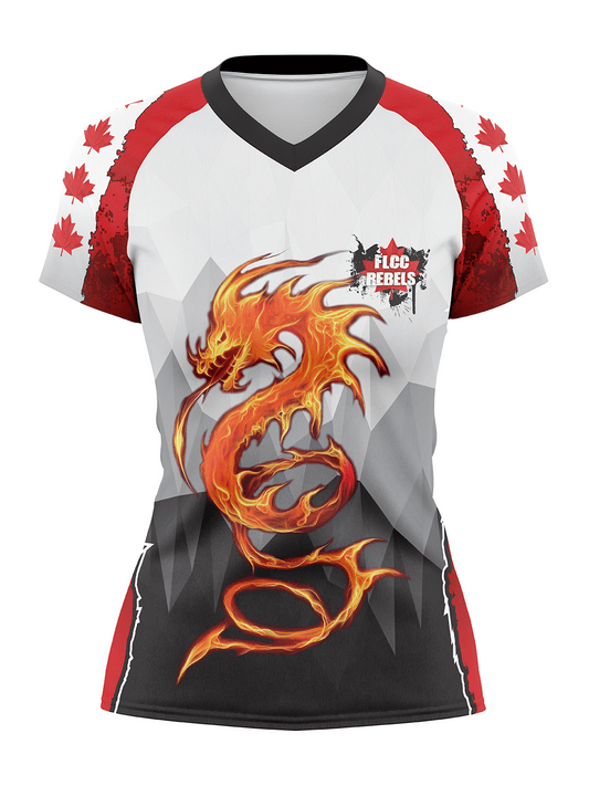 FLCC Rebels Women's Athletic Jersey Short Sleeve - Oddball Workshop