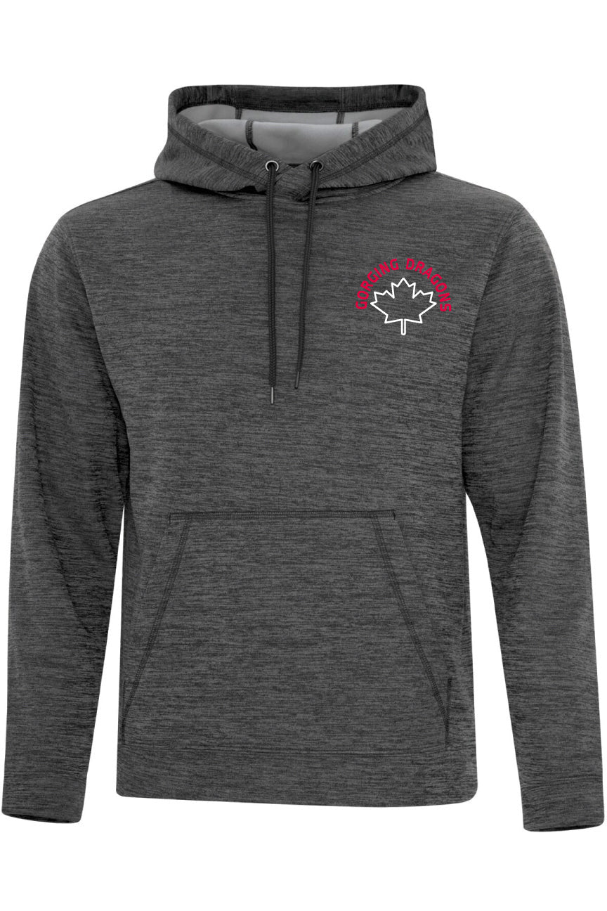 Gorging Dragons Unisex Dynamic Heather Fleece Hoodie - Oddball Workshop