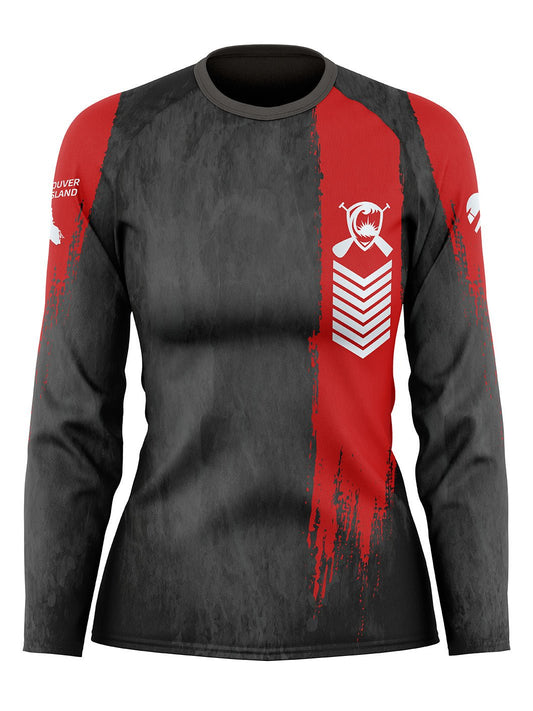 Gorging Dragons | Women's Athletic Jersey Long Sleeve Crewneck - Oddball Workshop