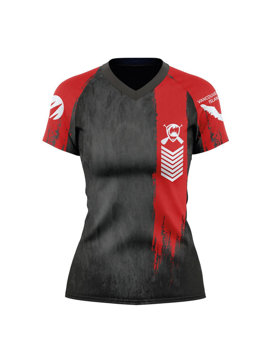 Gorging Dragons | Women's Athletic Jersey Short Sleeve - Oddball Workshop