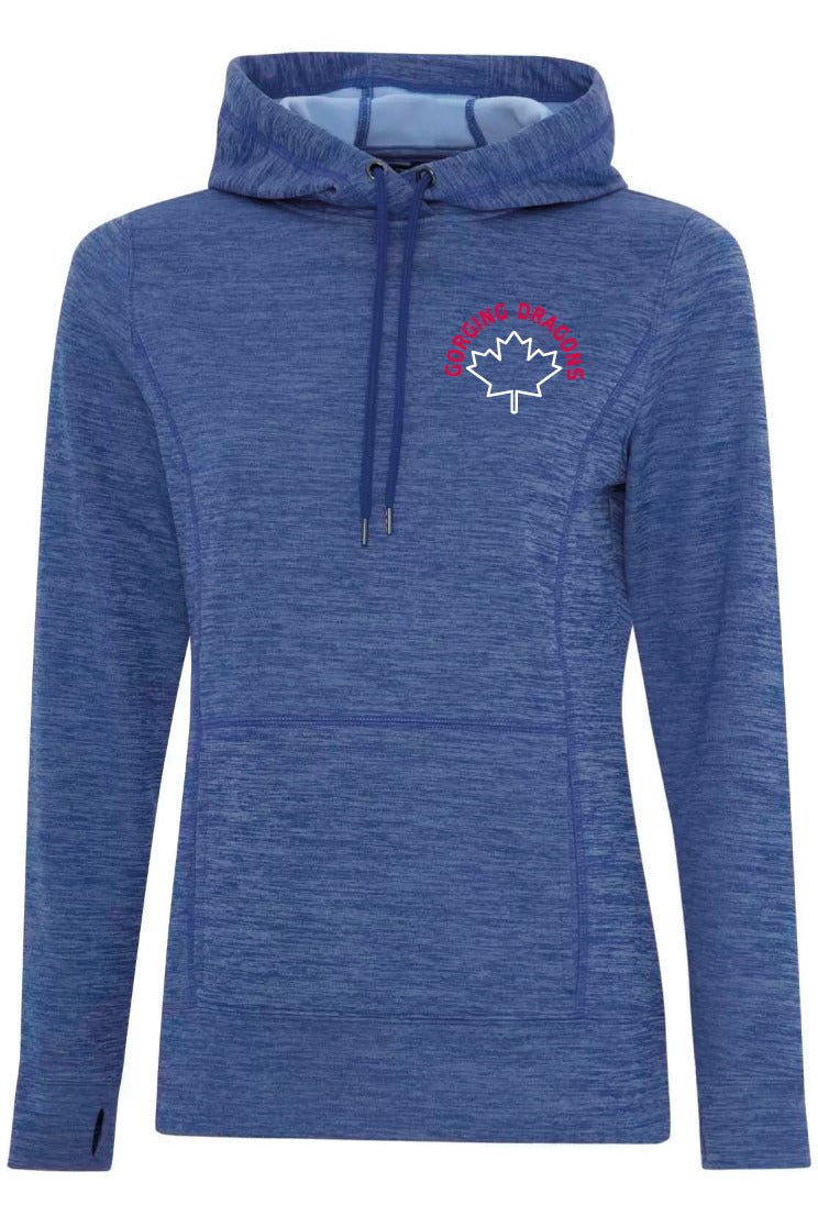 Gorging Dragons Women's Dynamic Heather Fleece Hoodie - Oddball Workshop