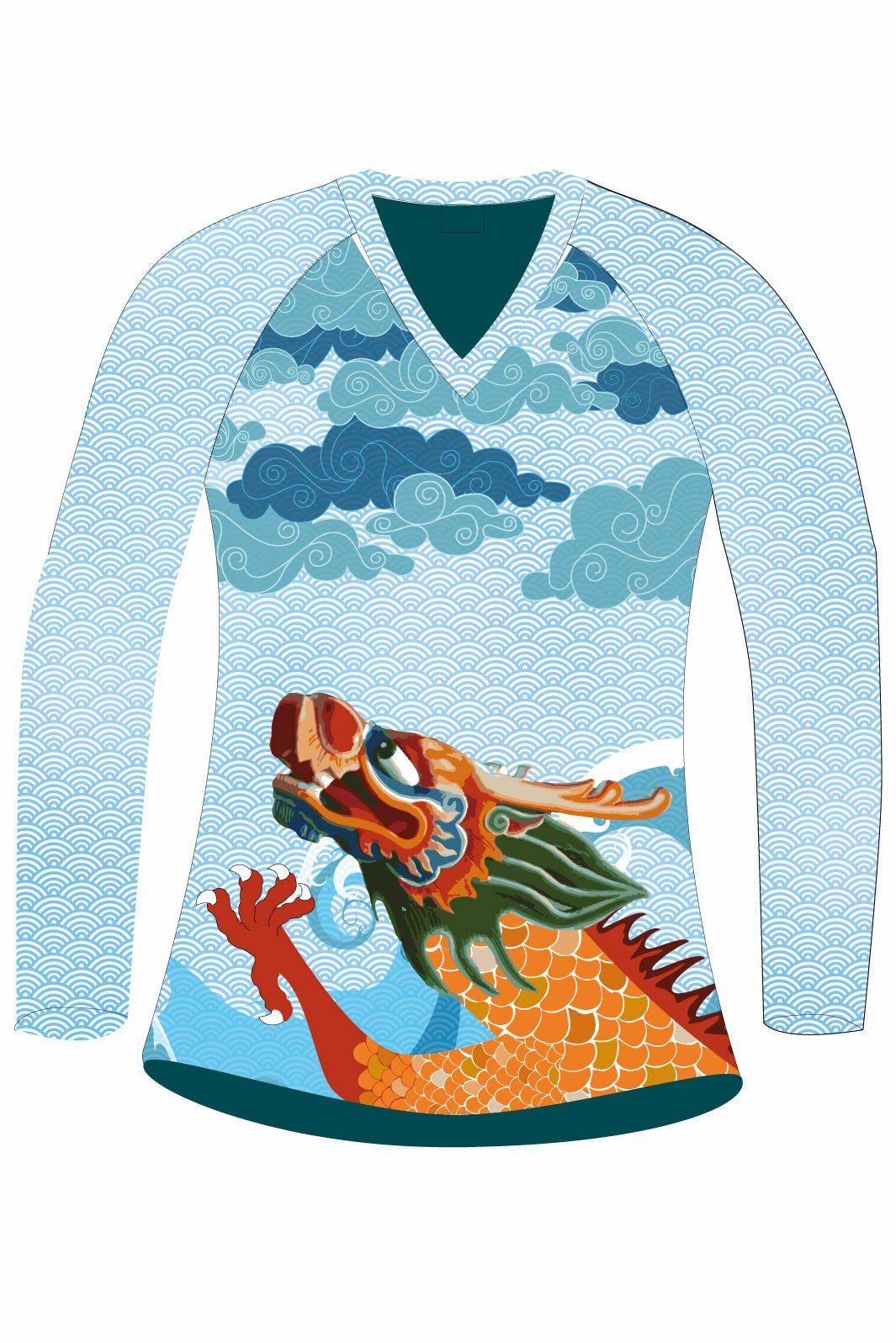 Saints Preserve Us h2O Women's Athletic Jersey Long Sleeve - Oddball Workshop