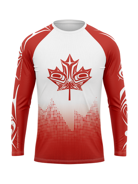 Team Canada Brazil Race Jersey - Unisex Athletic Jersey Long Sleeve - Oddball Workshop