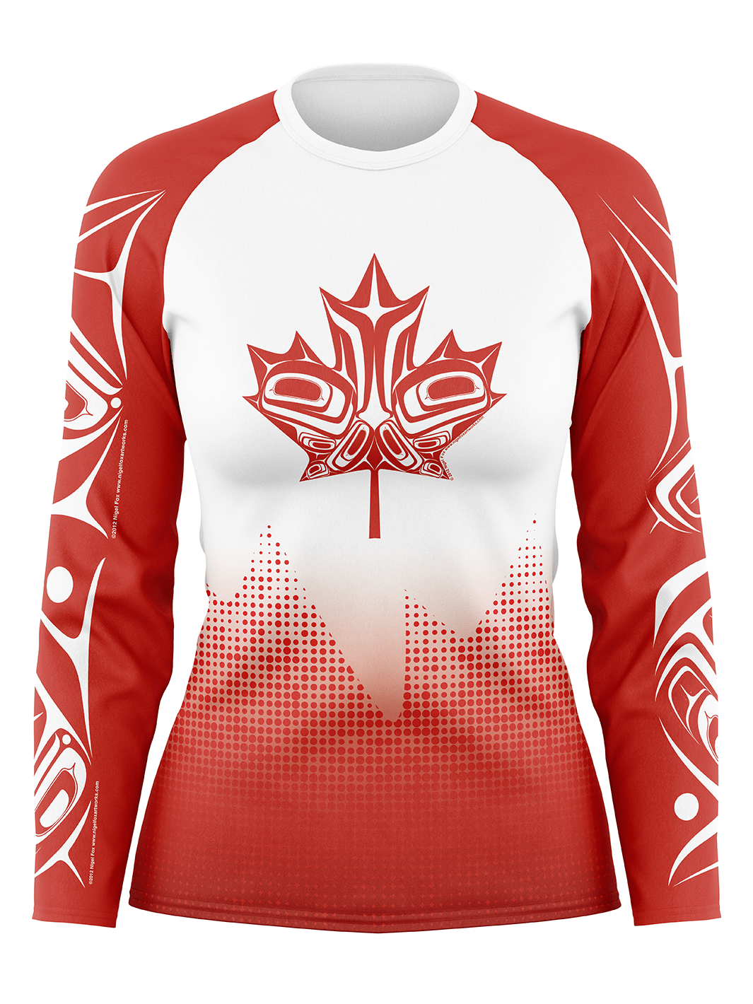 Team Canada Brazil Race Jersey - Women's Athletic Jersey Long Sleeve Crewneck - Oddball Workshop