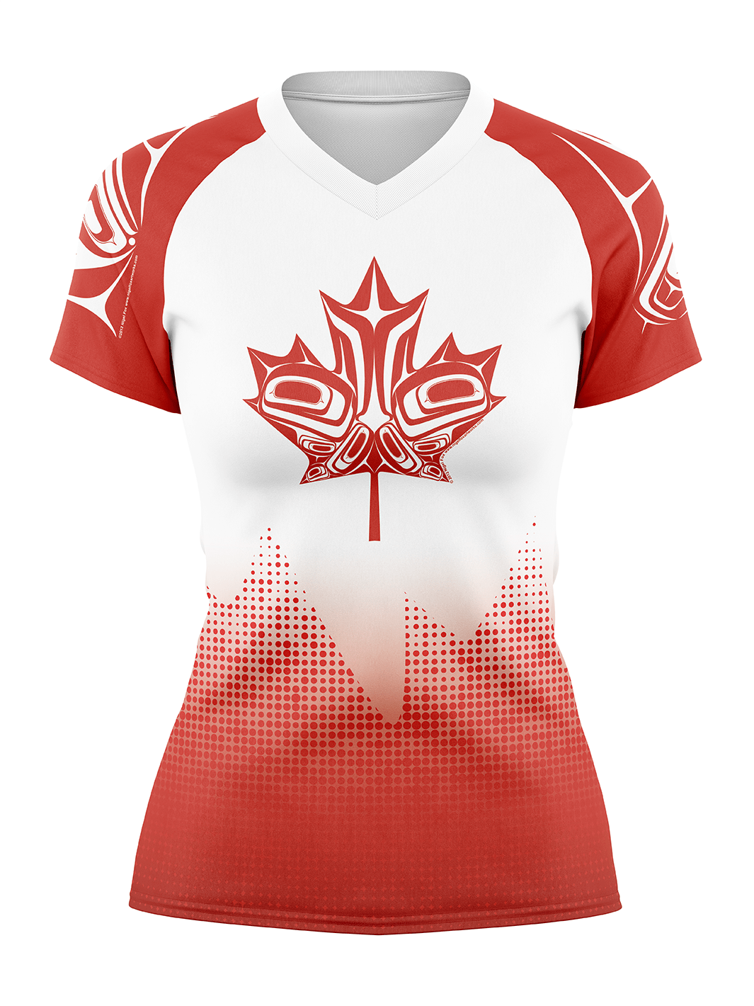 Team Canada Brazil Race Jersey - Women's Athletic Jersey Short Sleeve V - neck - Oddball Workshop