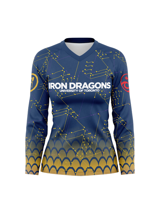 TNPC Iron Dragons Women's Athletic Jersey Long Sleeve - Oddball Workshop