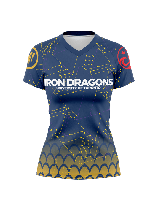 TNPC Iron Dragons Women's Athletic Jersey Short Sleeve - Oddball Workshop