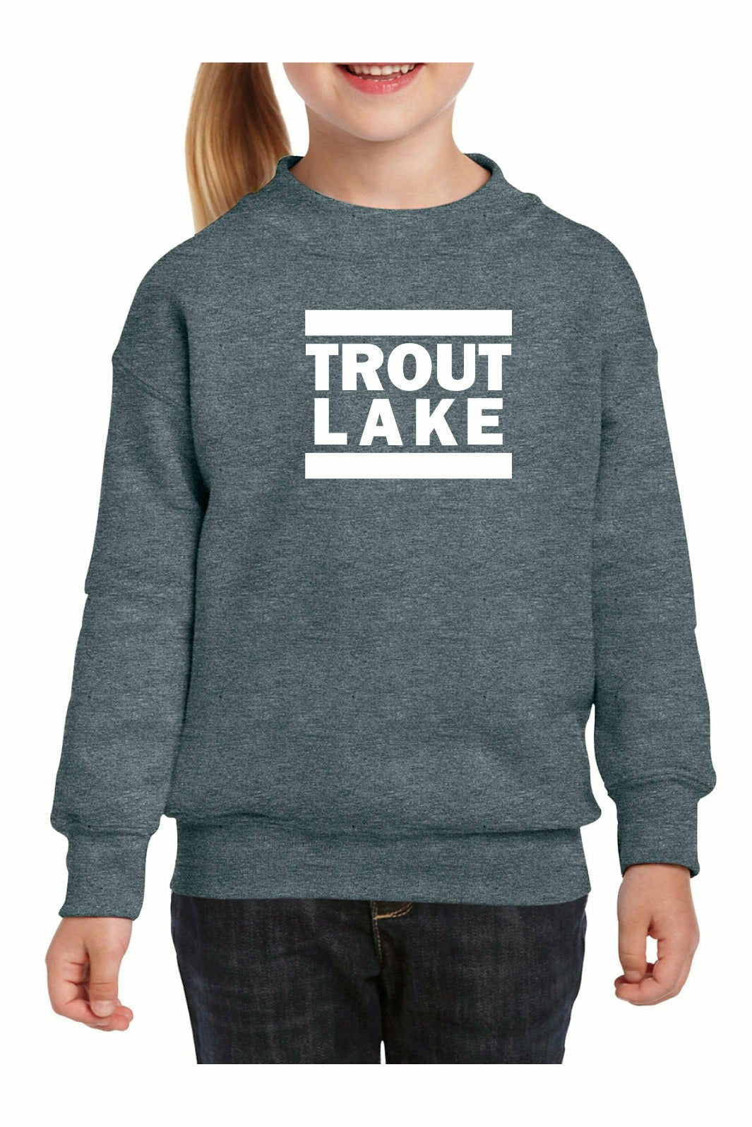 Trout Lake | Crewneck Sweatshirt (Youth) - Oddball Workshop