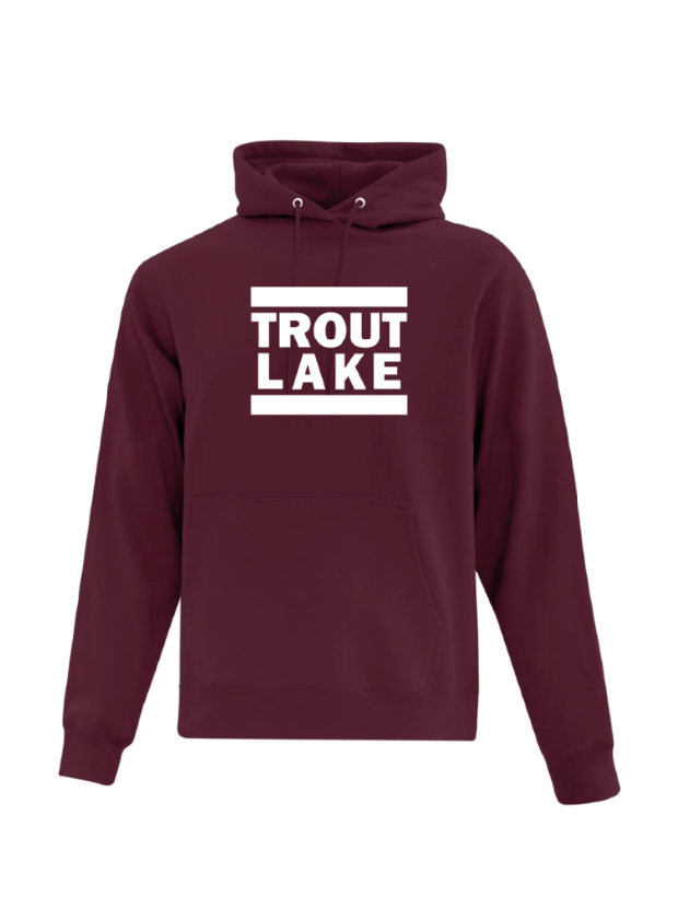 Trout Lake | Pullover Hoodie - Front Print (Adult) - Oddball Workshop