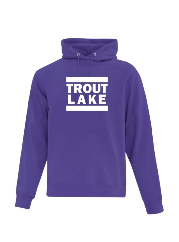 Trout Lake | Pullover Hoodie - Front Print (Adult) - Oddball Workshop