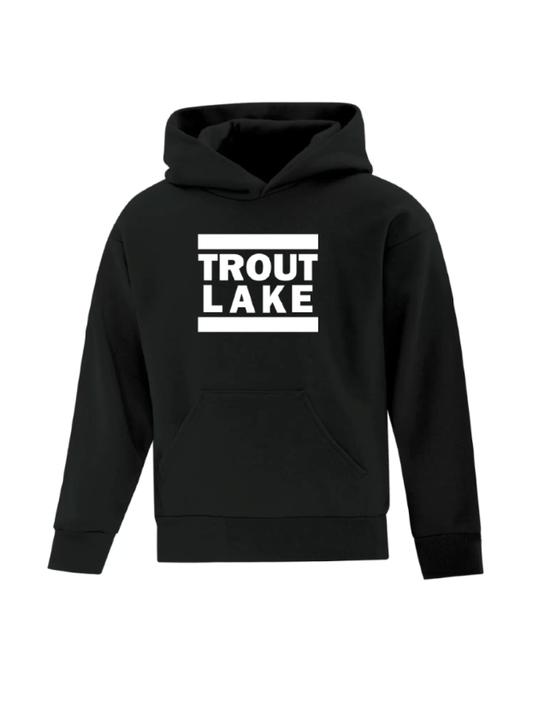 Trout Lake | Pullover Hoodie - Front Print (Youth) - Oddball Workshop