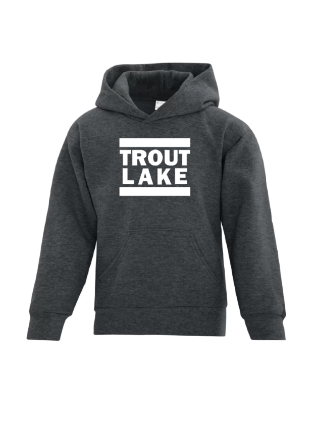 Trout Lake | Pullover Hoodie - Front Print (Youth) - Oddball Workshop