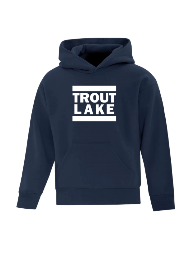 Trout Lake | Pullover Hoodie - Front Print (Youth) - Oddball Workshop