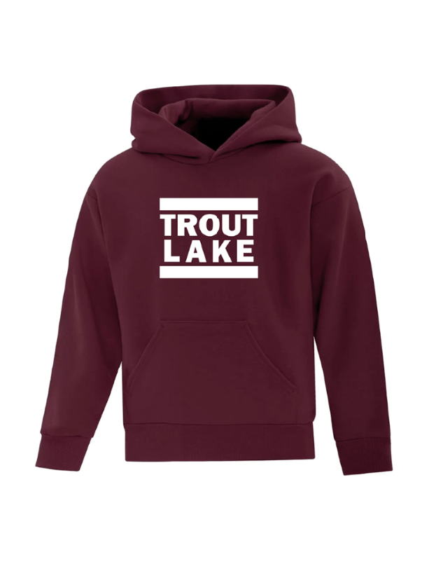 Trout Lake | Pullover Hoodie - Front Print (Youth) - Oddball Workshop