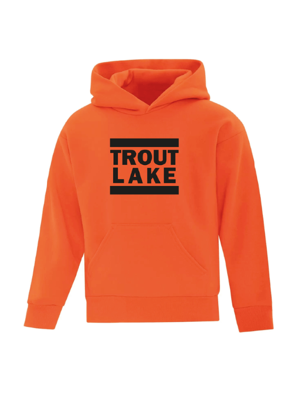 Trout Lake | Pullover Hoodie - Front Print (Youth) - Oddball Workshop