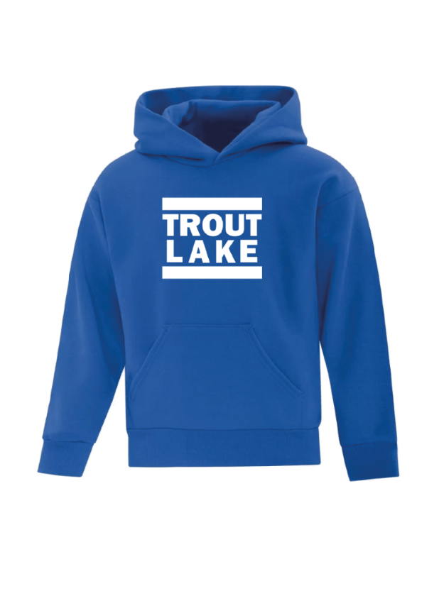 Trout Lake | Pullover Hoodie - Front Print (Youth) - Oddball Workshop