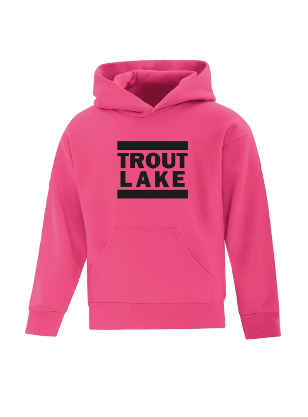 Trout Lake | Pullover Hoodie - Front Print (Youth) - Oddball Workshop