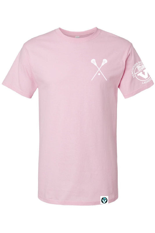 Vancouver Lacrosse | Left Chest Lacrosse Sticks T-shirt (Adult) - Oddball Workshop