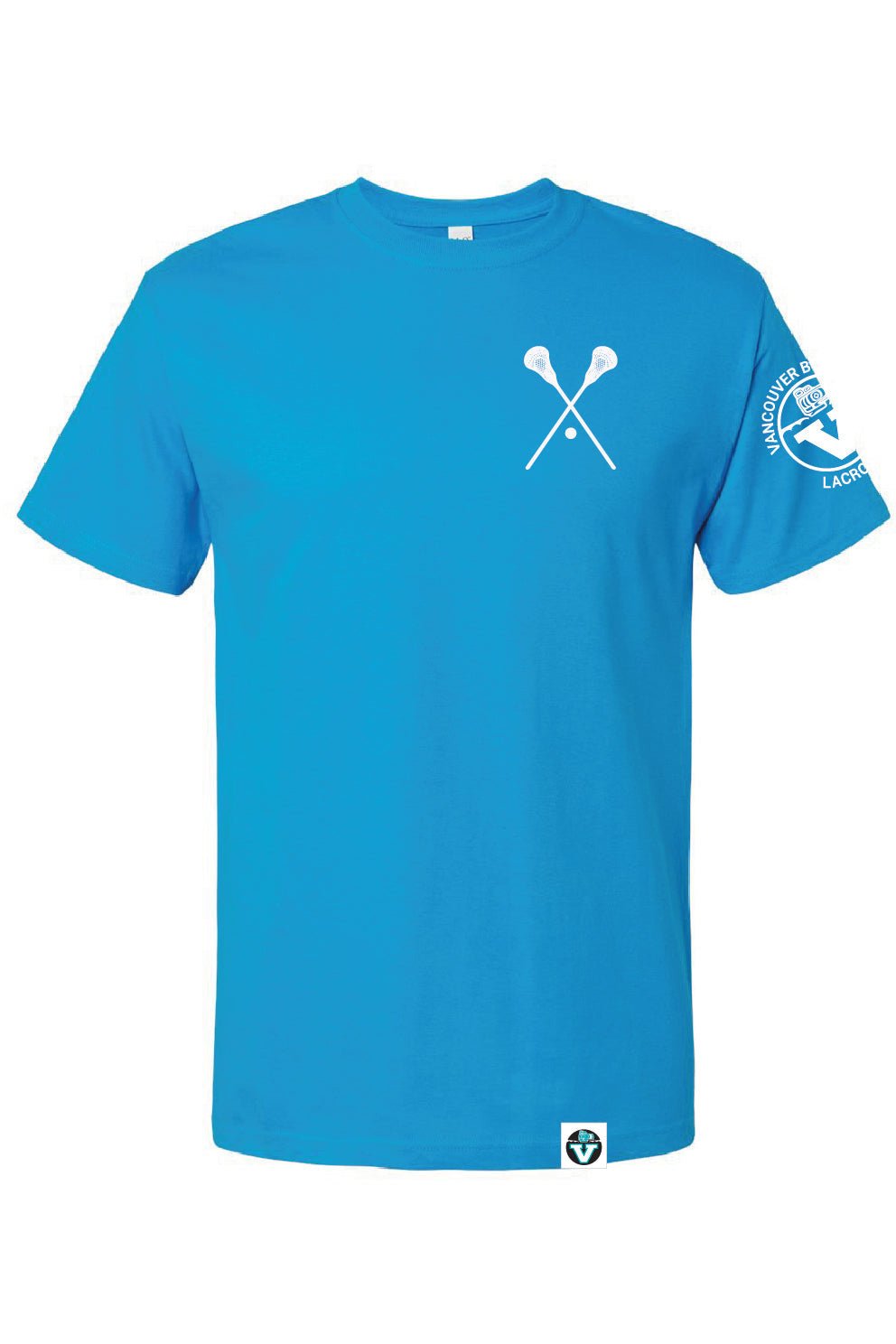 Vancouver Lacrosse | Left Chest Lacrosse Sticks T-shirt (Adult) - Oddball Workshop