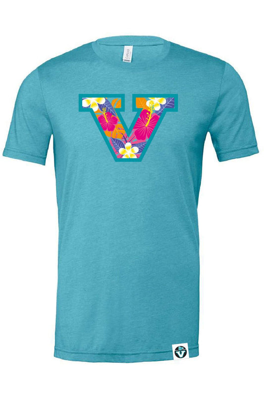 Vancouver Lacrosse | Premium Floral V Short Sleeve Tee (Adult) - Oddball Workshop