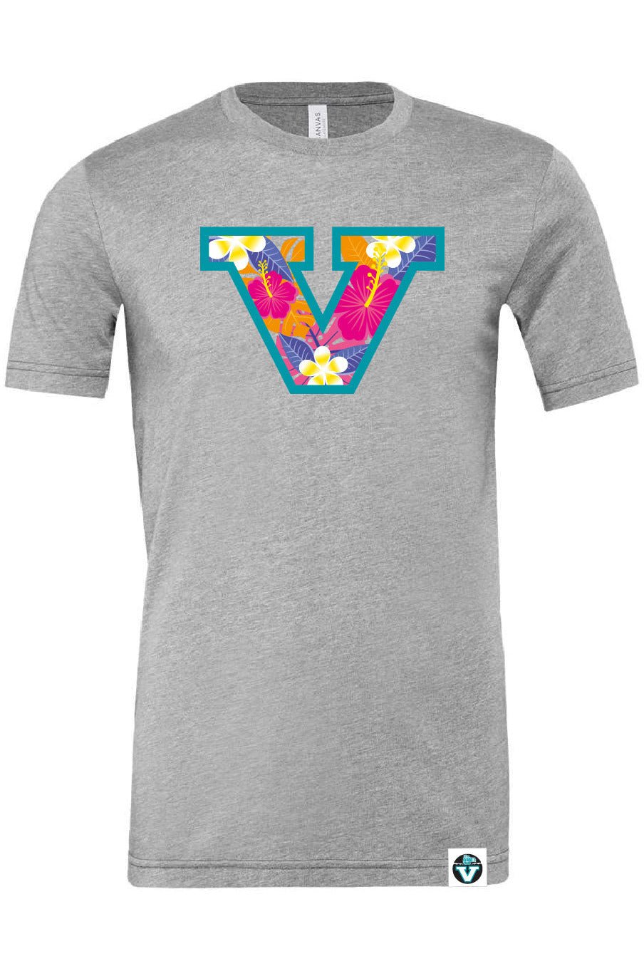 Vancouver Lacrosse | Premium Floral V Short Sleeve Tee (Adult) - Oddball Workshop