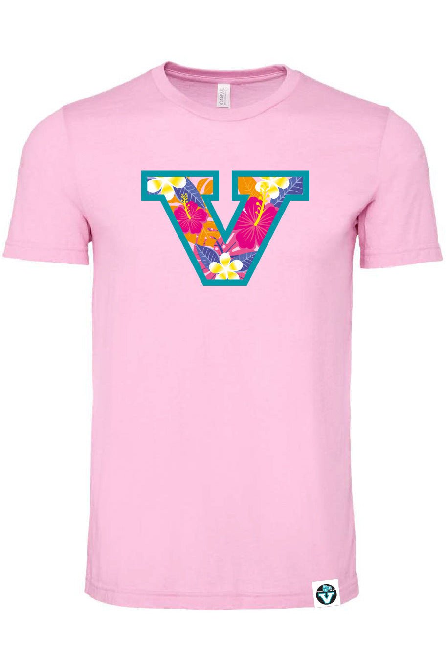Vancouver Lacrosse | Premium Floral V Short Sleeve Tee (Adult) - Oddball Workshop