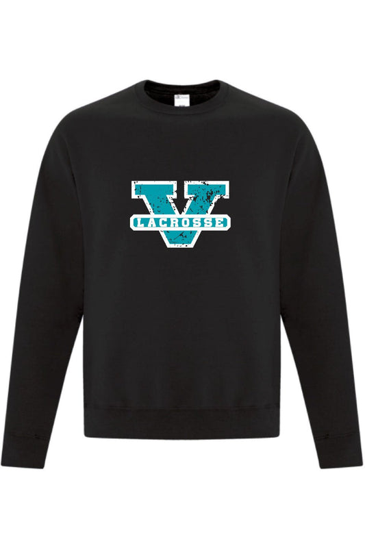 Vancouver Lacrosse | V Lacrosse Logo Crewneck Sweatshirt (Youth) - Oddball Workshop