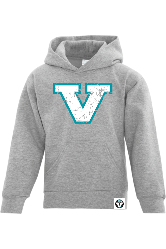 Vancouver Lacrosse | Vintage V Hoodie (Youth) - Oddball Workshop