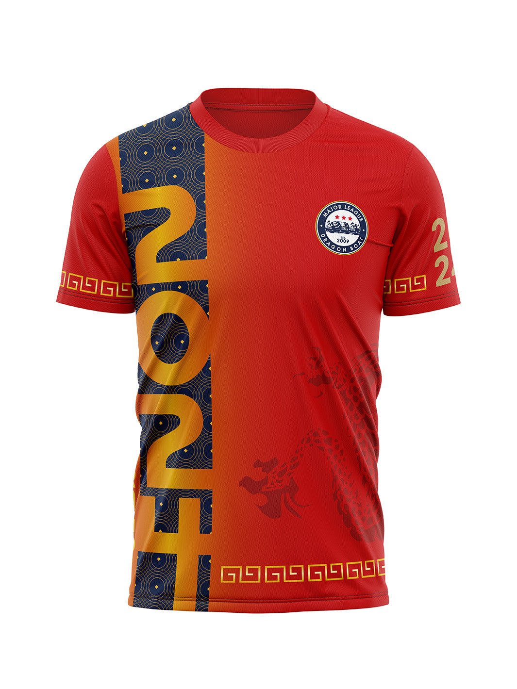 2024 Year of the Dragon - Men's Athletic Jersey Short Sleeves - Oddball Workshop