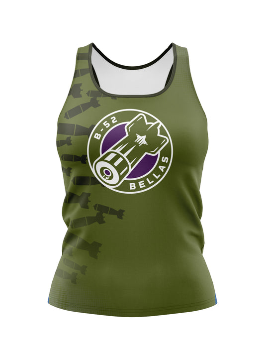 Calgary Roller Derby | B52 Bellas Dark | Women's Athletic Tank Top Tall