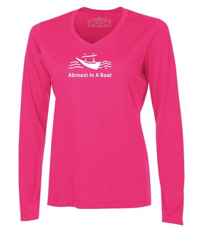 AIAB Long Sleeve V-Neck Ladies Technical Tee