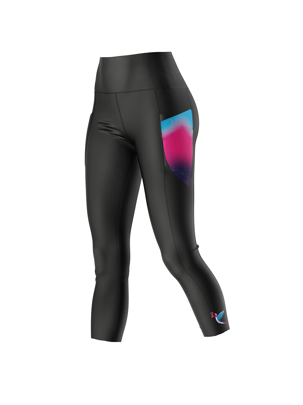 AIAB Women's Pocket Compression Capri Leggings