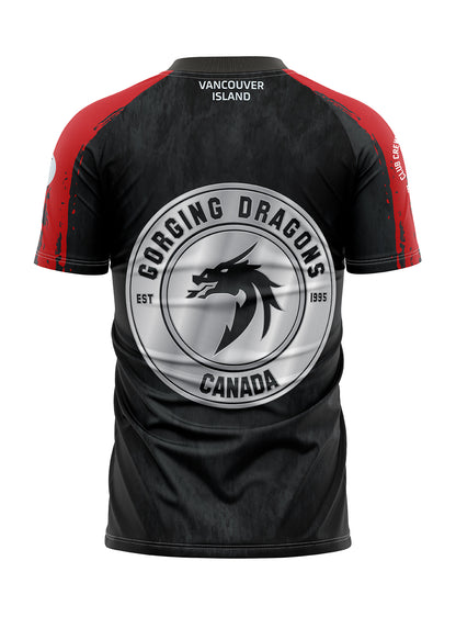 Gorging Dragons | Men's Athletic Jersey Short Sleeve