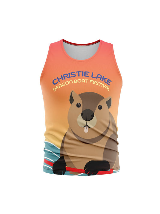 Christie Lake Dragon Boat Festival H2O Men's Racer Tank Top - Oddball Workshop