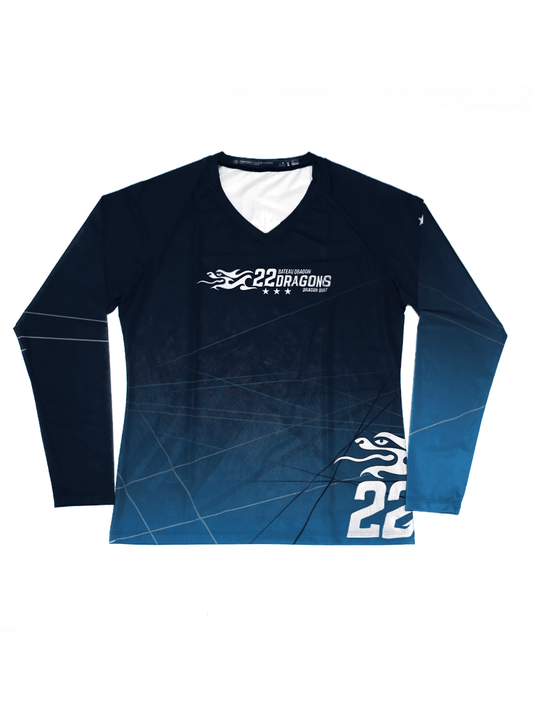 22 Dragons H2O Women's Athletic Jersey Long Sleeve - Oddball Workshop