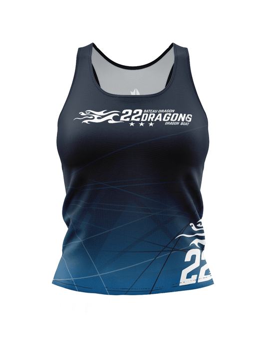 22 Dragons H2O Women's Athletic Tank Top - Oddball Workshop