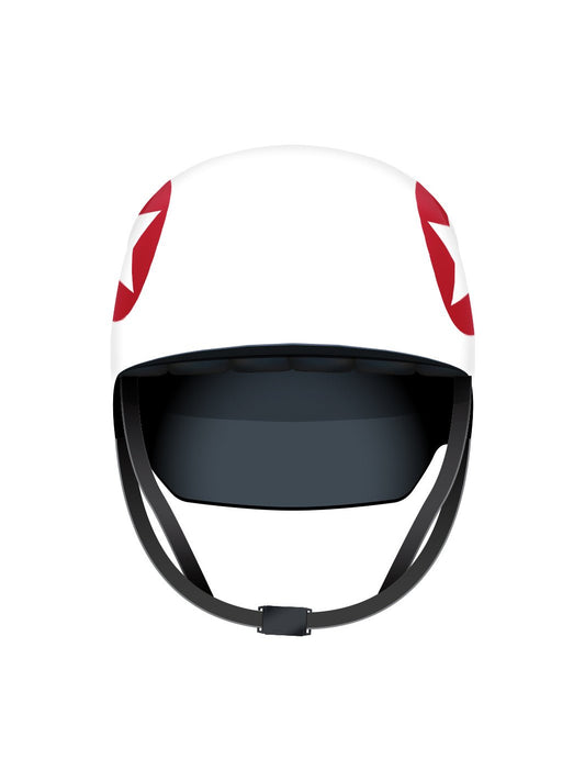 Rockyview Junior Roller Derby | Helmet Cover Jammer White - Oddball Workshop