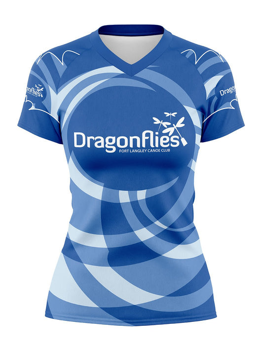 FLCC Dragonflies | Women's Athletic Jersey Short Sleeve - Oddball Workshop