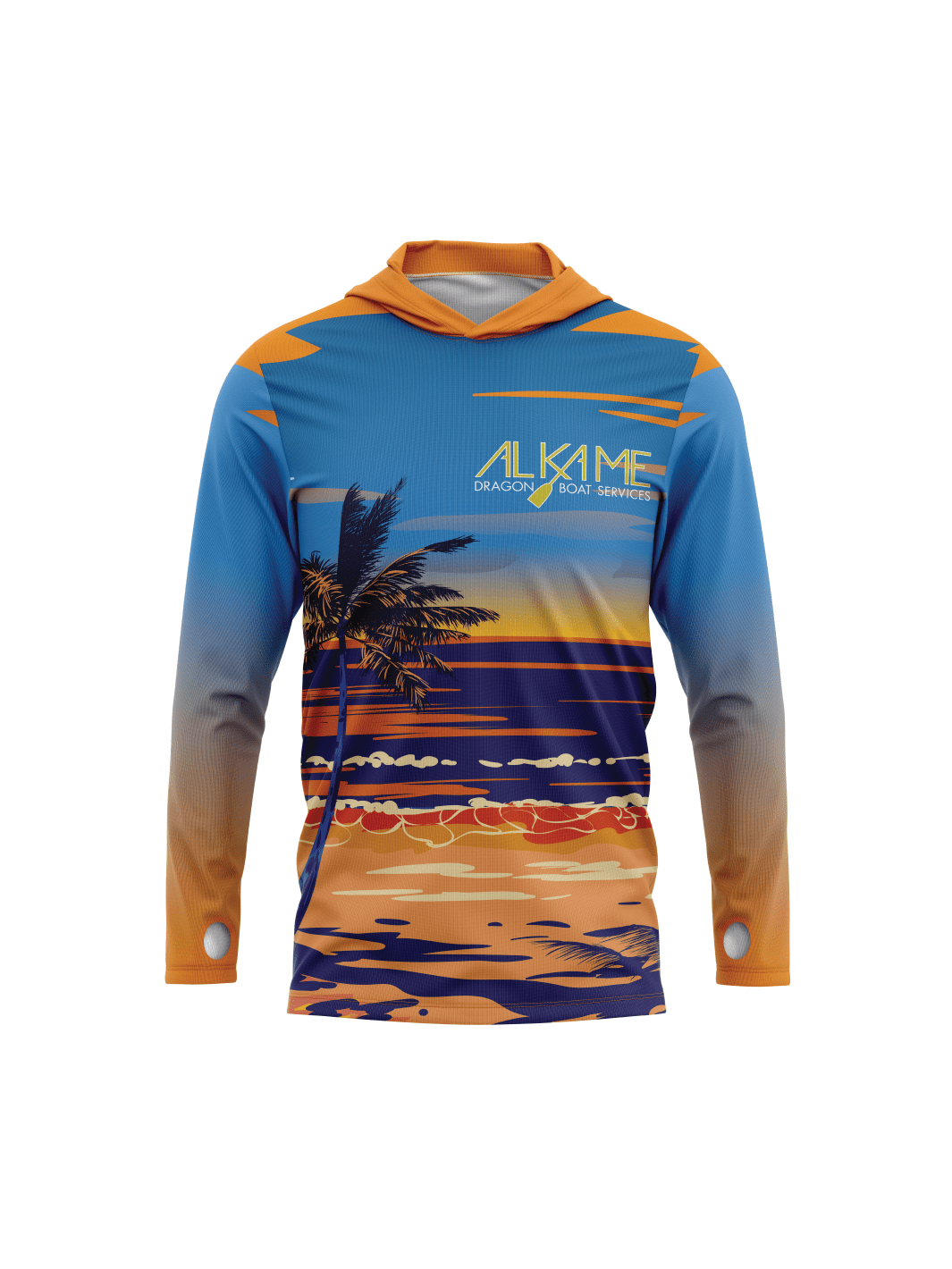 Alkame Dragon Boat | Space Coast Camp Hooded Long Sleeve - Oddball Workshop