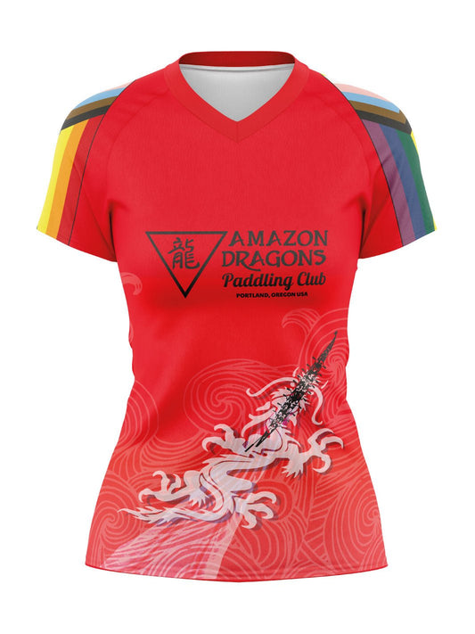 Amazon Dragons | Women's Athletic Jersey Short Sleeve - Oddball Workshop