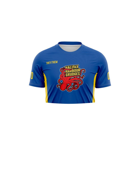 Anchor City RD | Harbour Grudges Unisex Team Jersey Short Sleeve Crop - Oddball Workshop