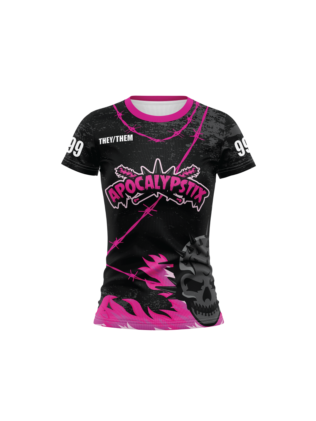 Atlanta Roller Derby | Apocalypstix Team - H2O W Team Jersey Short Sleeve - Oddball Workshop