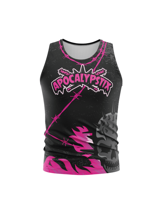 Atlanta Roller Derby | Apocalypstix Team - Men's Athletic Tank Top - Oddball Workshop
