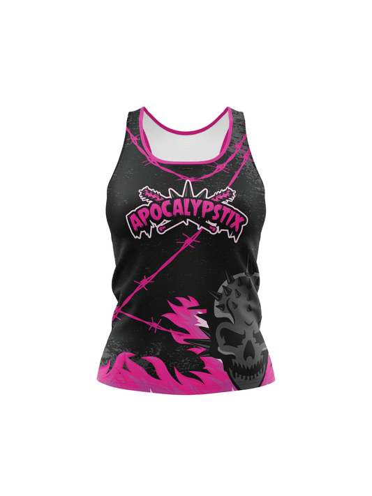Atlanta Roller Derby | Apocalypstix Team - Women's Athletic Tank Top - Oddball Workshop