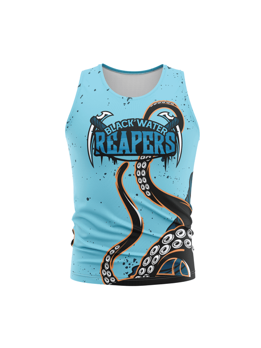 Atlanta Roller Derby | Black Water Reapers Team - Men's Athletic Tank Top - Oddball Workshop